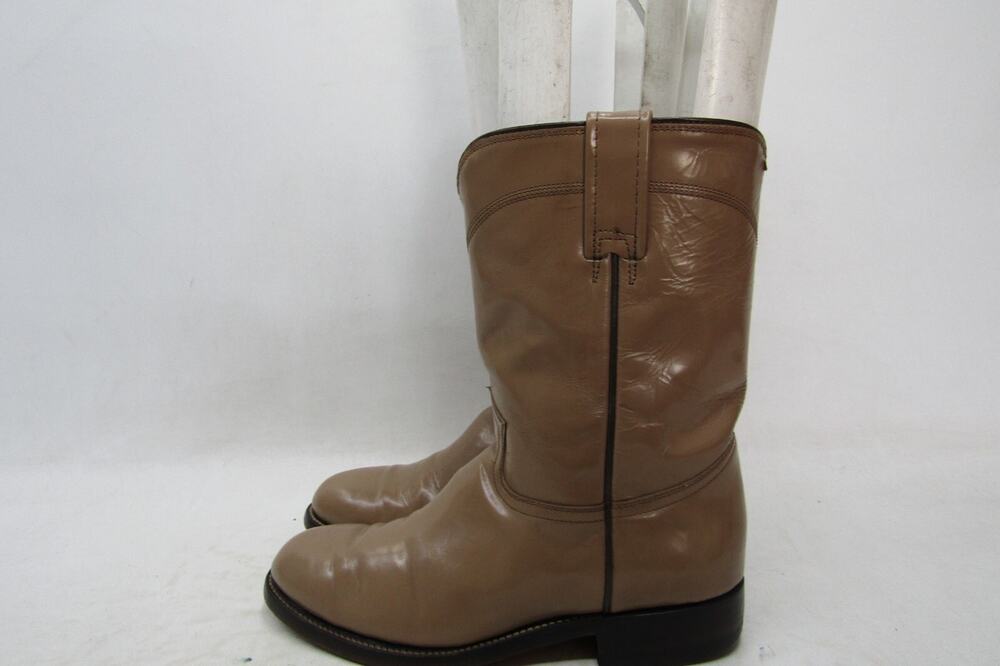 Villa Mens Size 6.5 E Brown Leather Roper Western Cowboy Boots